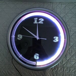 Vintage Spencer Gifts Neon Plasma Wall Clock